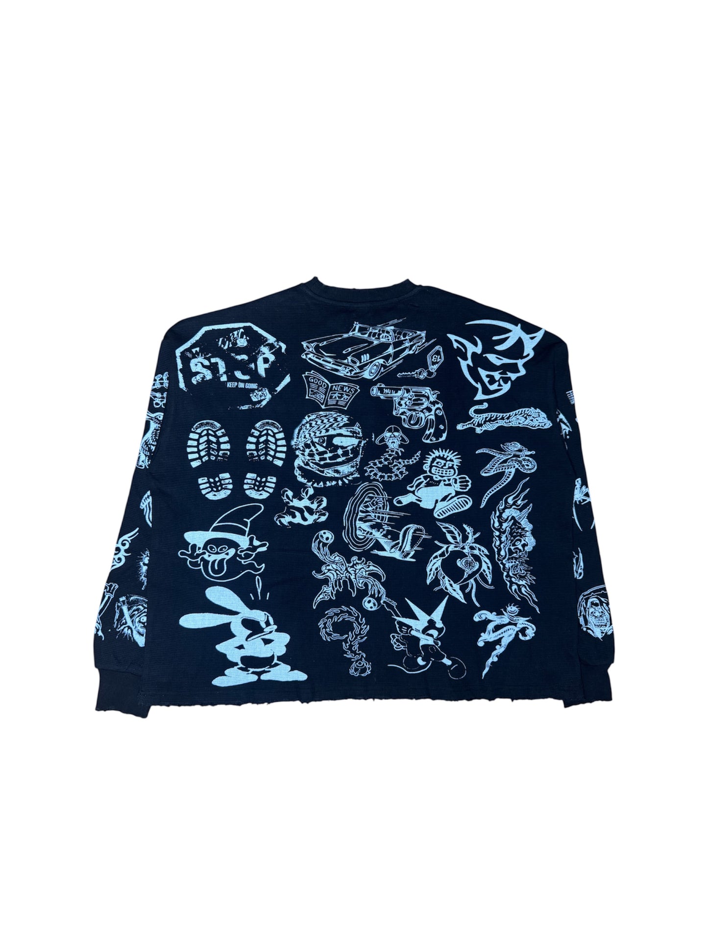 BLACK “NO PEACE” LONG SLEEVE