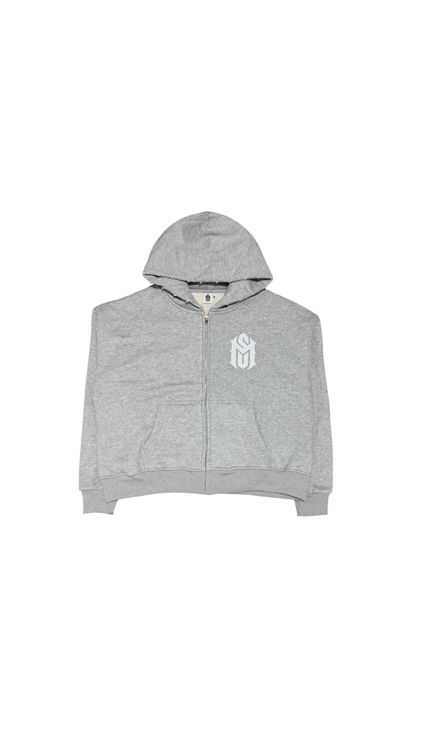 Gray “SM” Zip-Up