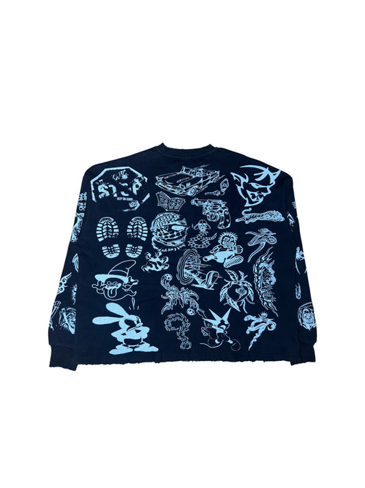 BLACK “NO PEACE” LONG SLEEVE